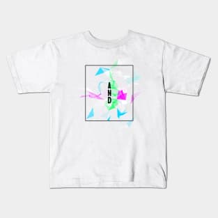 Abstract Geometric Collage Kids T-Shirt